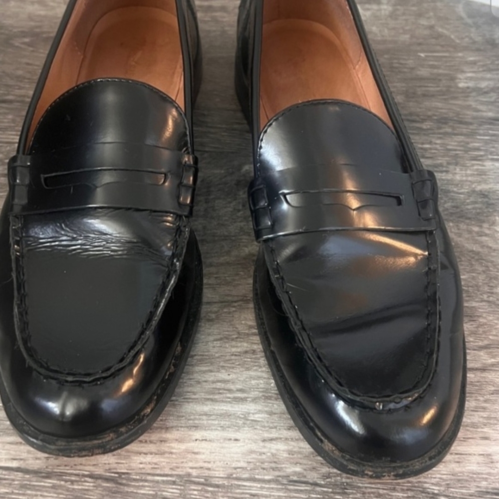 Madewell Classic Black Patent Leather Loafers